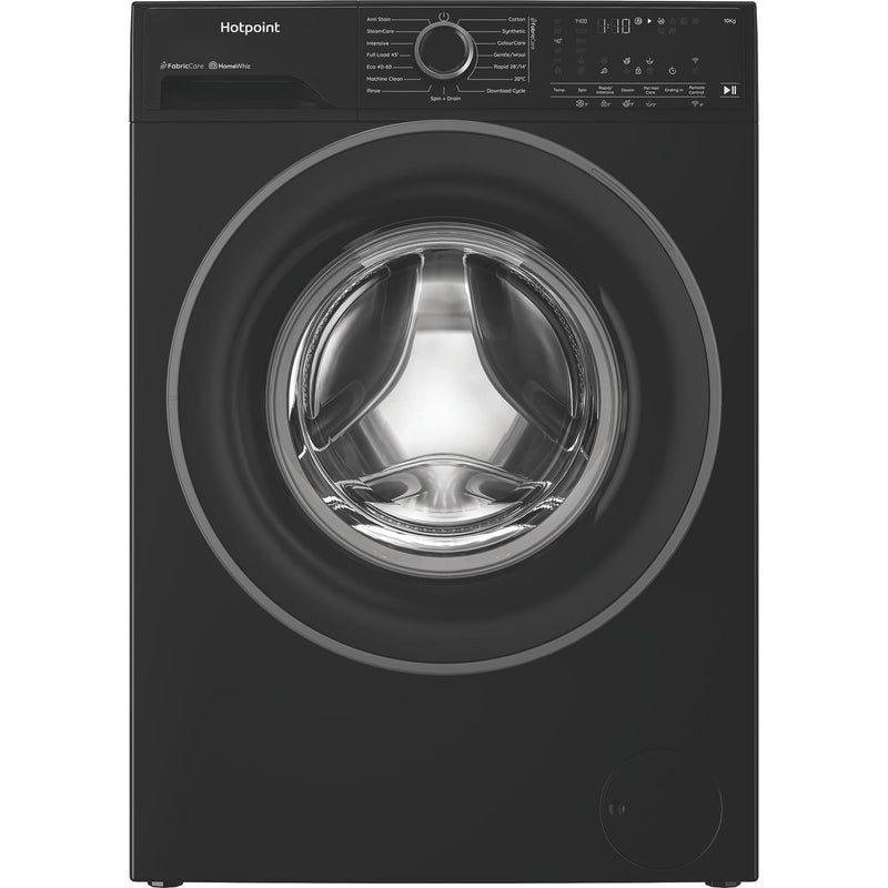 Hotpoint HB103WBCAREUK Fabric Care Freestanding 10kg 1400rpm Washing Machine with HomeWhiz - Black