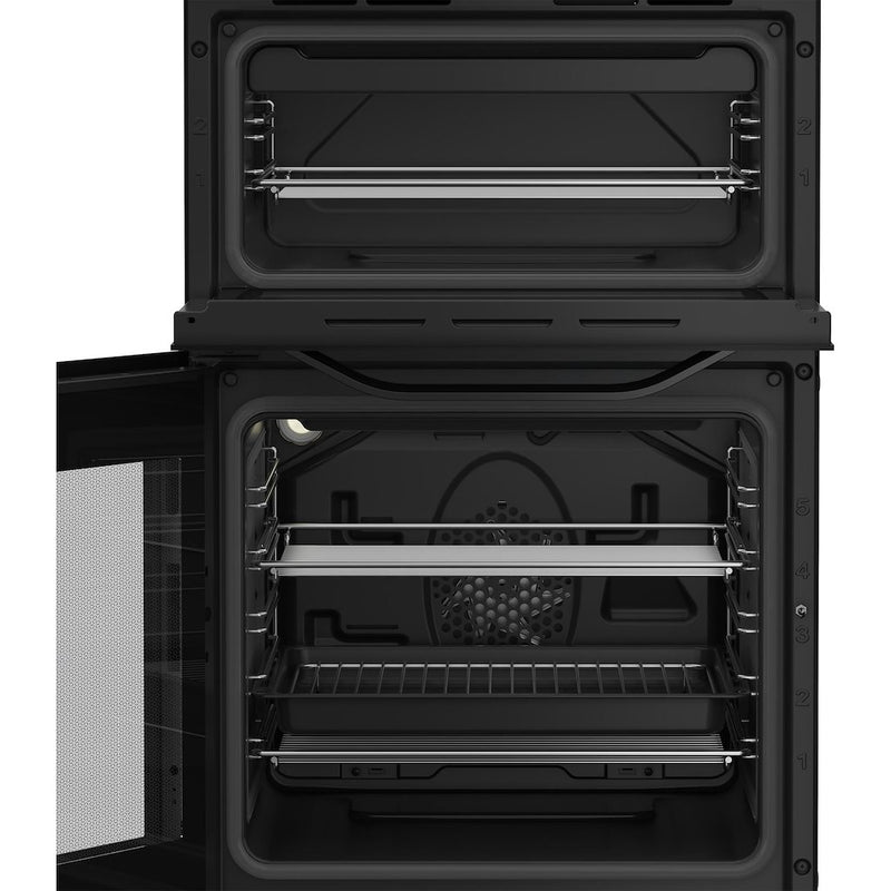 Hotpoint HDE5VDCB 50cm Electric Cooker with Ceramic Hob - Black