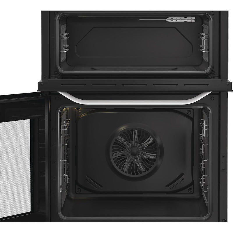 Hotpoint HDD6GDC2W Freestanding 60cm Dual Fuel Cooker with Double Oven - White