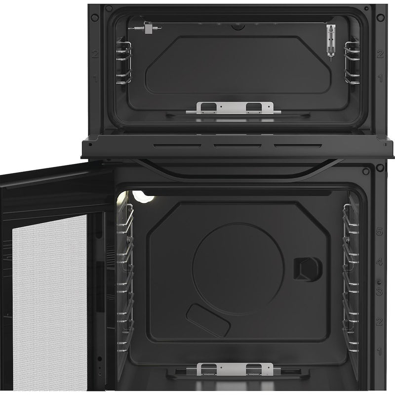 Hotpoint HDG5GCB Freestanding 50cm Gas Double Cooker - Black