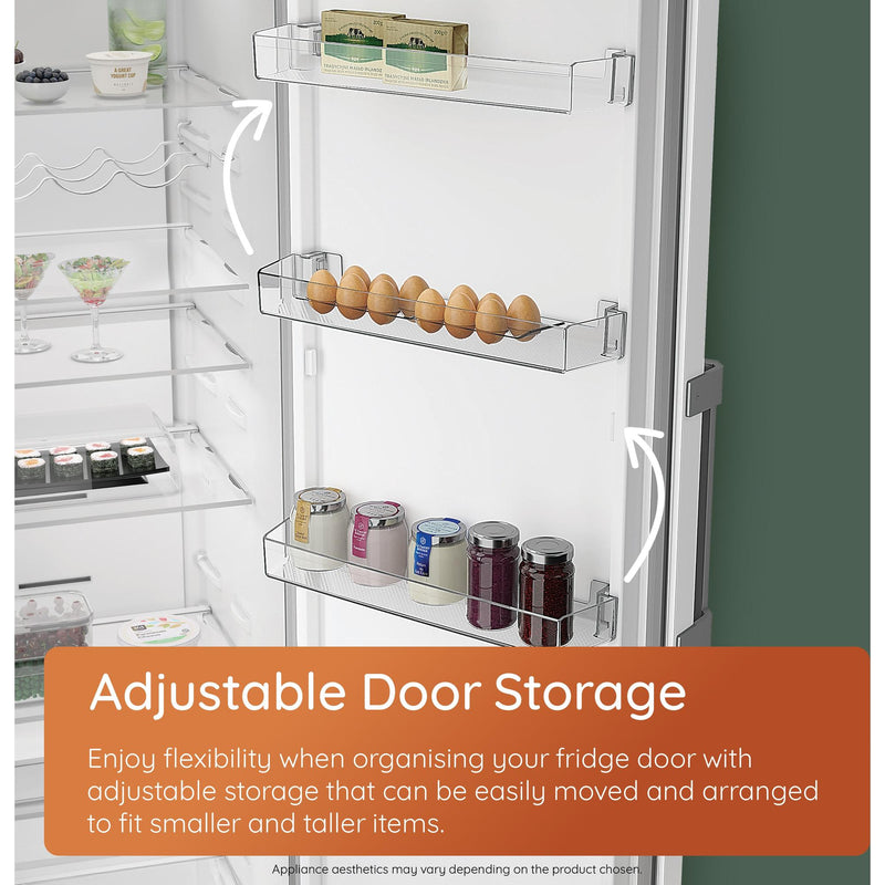 Hotpoint HPKH1261W5UK 270L Freestanding No Frost 50/50 Fridge Freezer with Bottle Rack - White