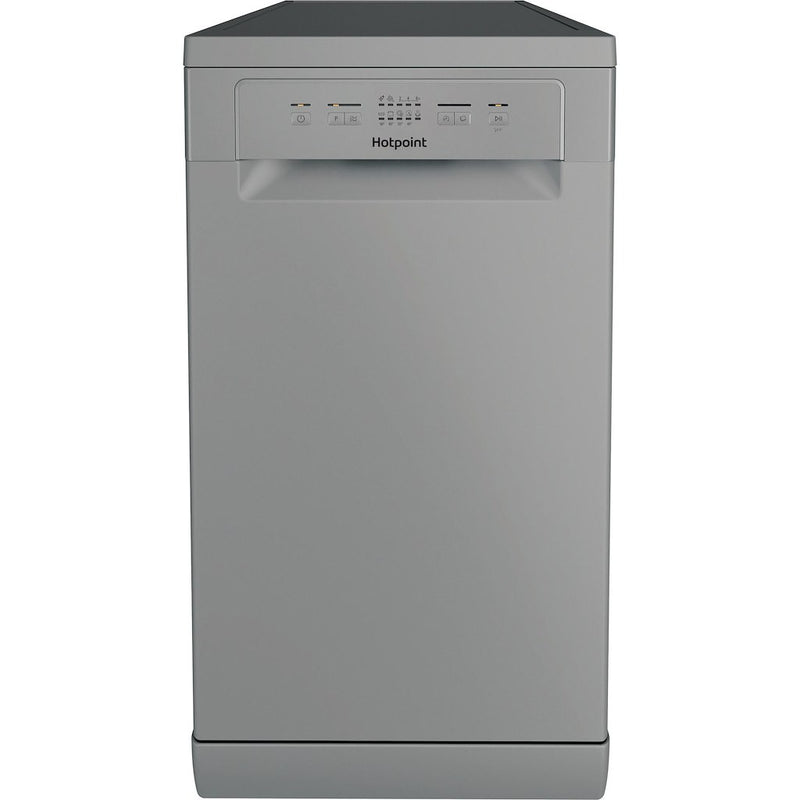 Hotpoint HP2FE10CS90SUK Freestanding 45cm Slimline Dishwasher with 10 Place Settings - Silver