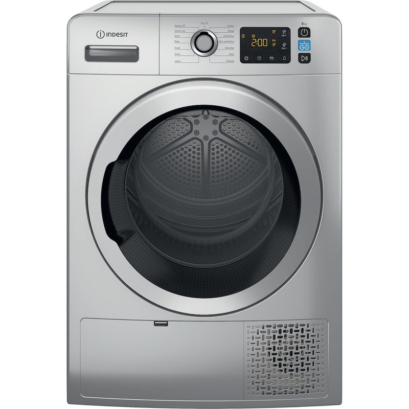 Indesit YT M11 82SS X UK Freestanding 8kg Heat Pump Tumble Dryer - Silver (Discontinued)