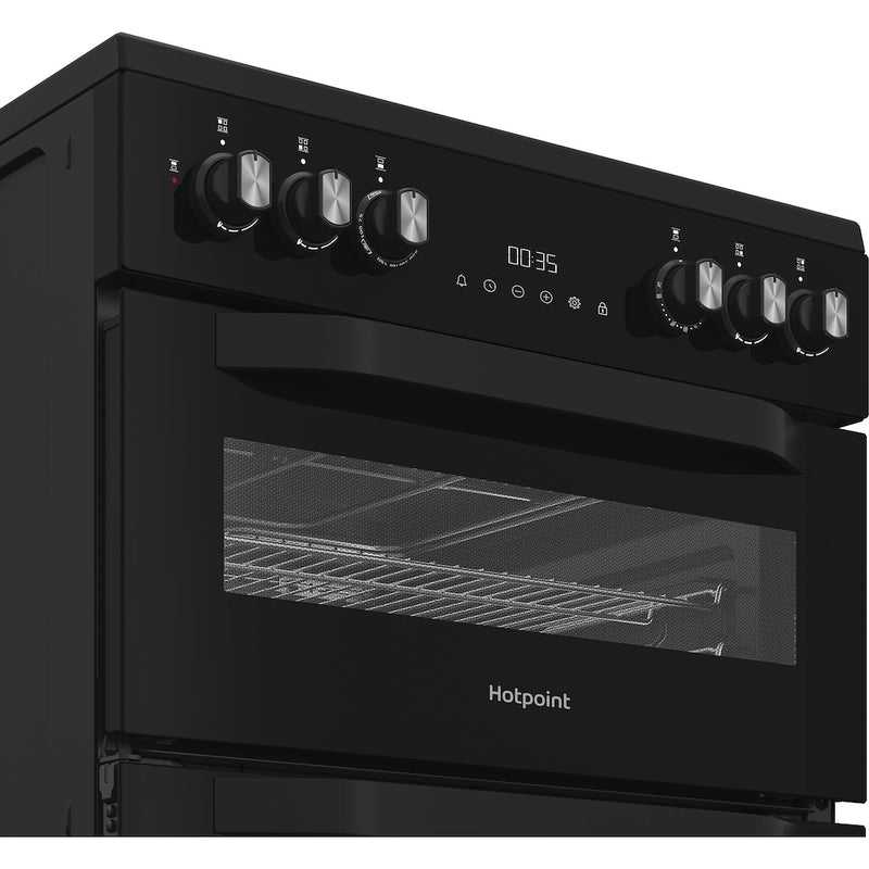 Hotpoint HDD6GDC2B1 Dual Fuel Double Oven Cooker