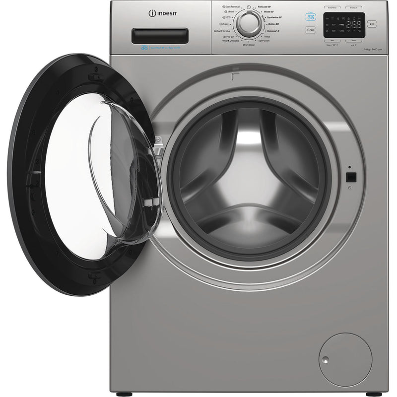 Indesit Push&Go IP 1046S PUSH&GO UK 10kg Washing Machine - Silver