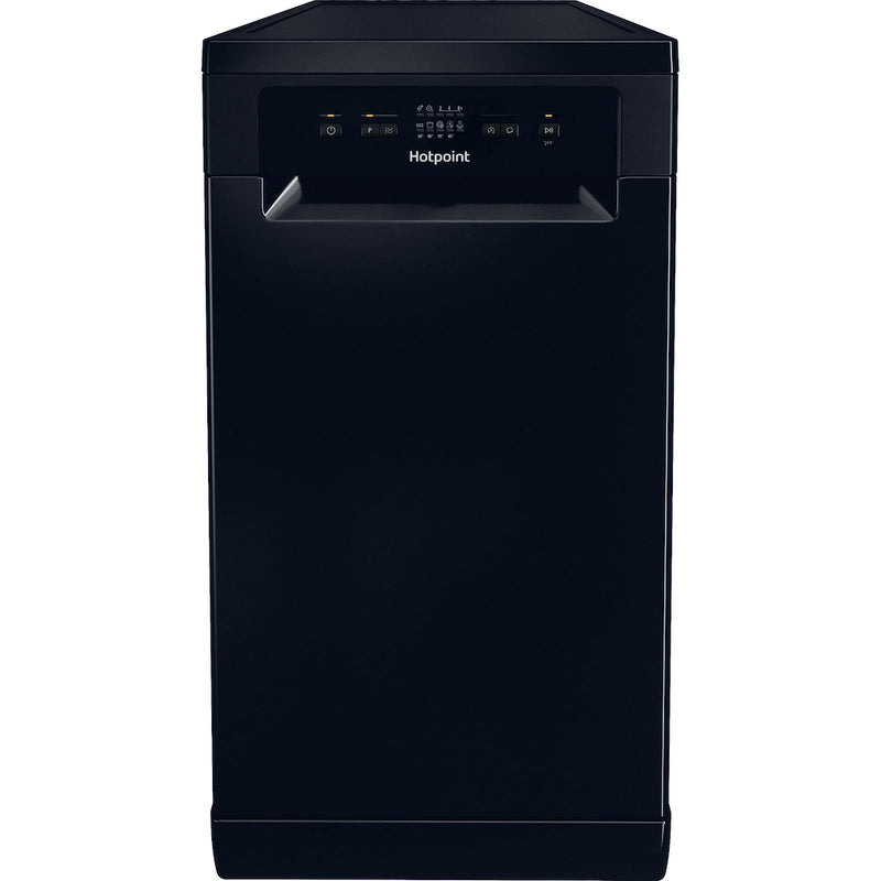 Hotpoint HP2FD10CS90BUK 10 Place Setting Freestanding Slimline Dishwasher with Rapid Wash - Black