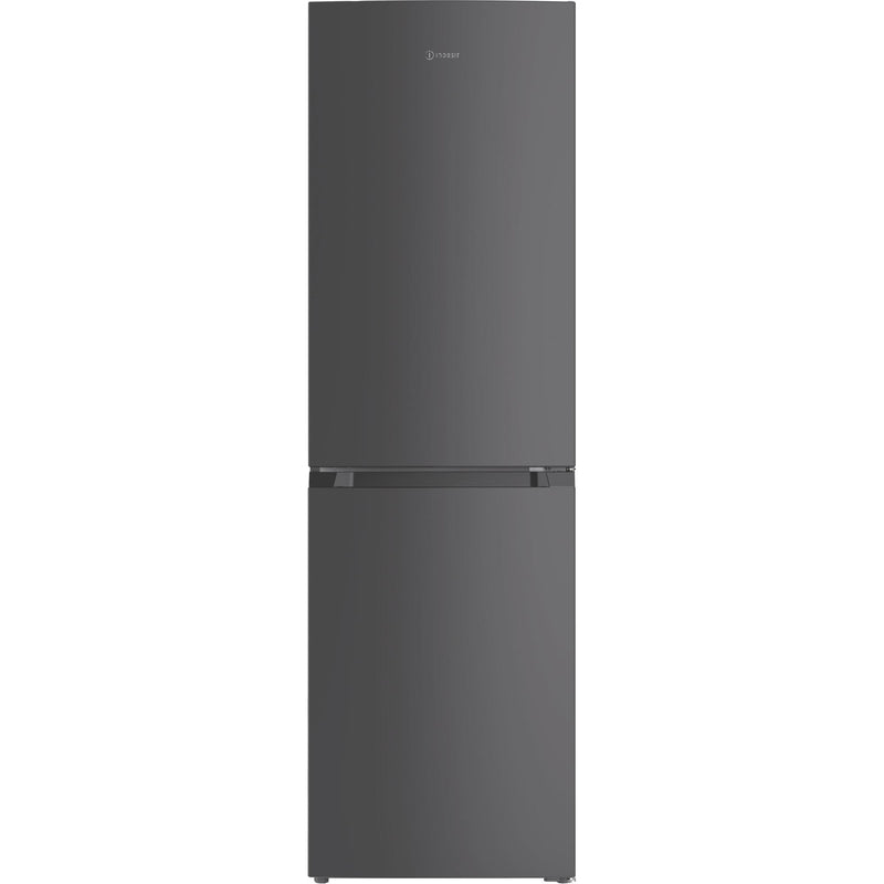 Indesit INKS3251XR4UK 257L Freestanding Low Frost 50/50 Fridge Freezer - Black Steel