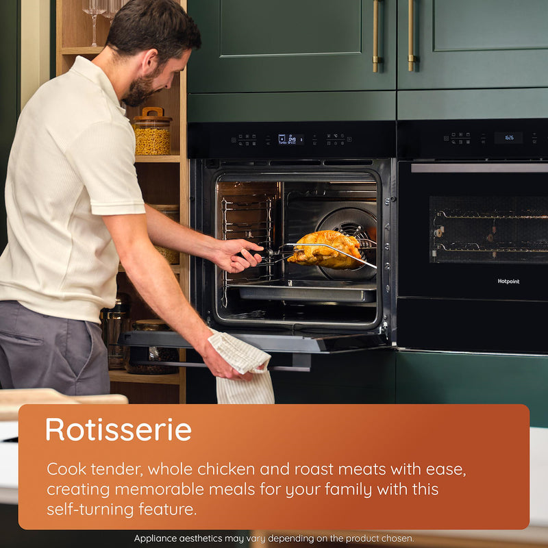 Hotpoint HOIM4S8PM0XUK Class 4 ActiveMultiflow Electric Single Fan Oven with Air Fry and DualClean