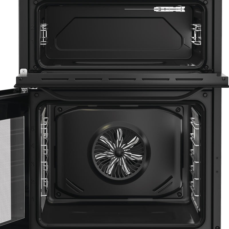 Hotpoint HDE6VDCASB1 60cm Freestanding Electric Double Oven Cooker with Air Fry