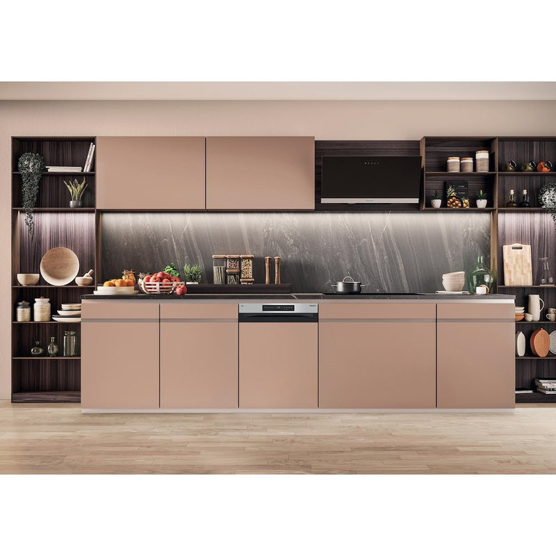 Hotpoint H5PC15M6UK 60cm Semi-Integrated Dishwasher - Stainless Steel