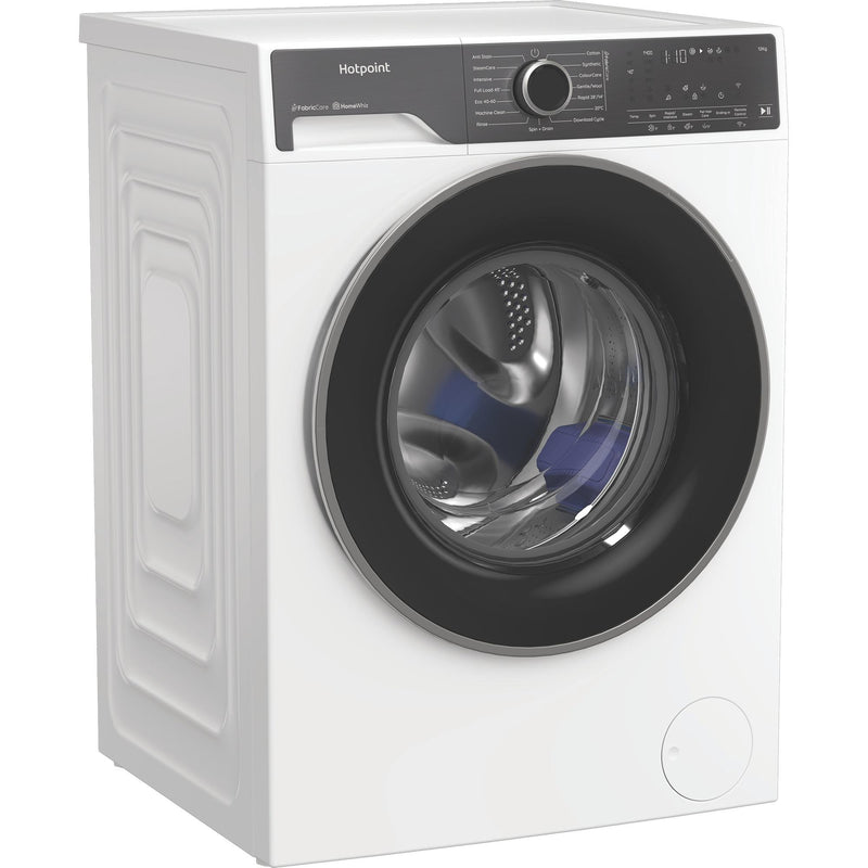 Hotpoint HB123WWCAREUK Fabric Care Freestanding 12kg 1400rpm Washing Machine with HomeWhiz - White