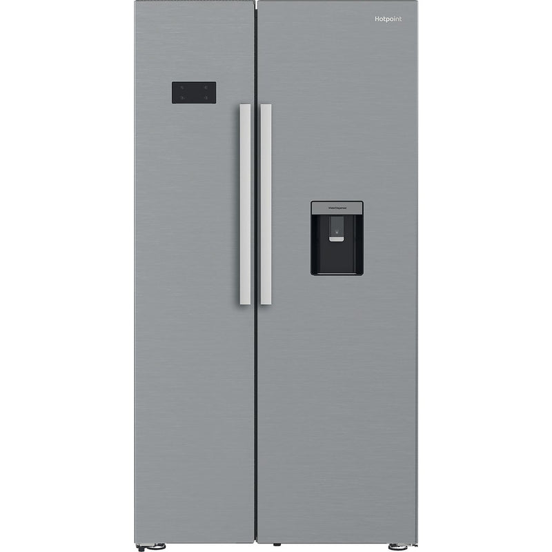 Hotpoint HPG26583WXP4UK Freestanding American Fridge Freezer with FreshShield - Inox