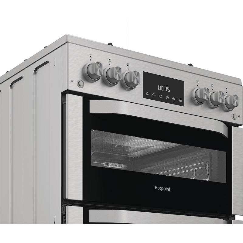 Hotpoint HDG6GDC2TWX 60cm Double Oven Gas Cooker (Discontinued)