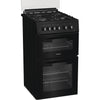 Hotpoint HDG5GCB Freestanding 50cm Gas Double Cooker - Black Thumbnail