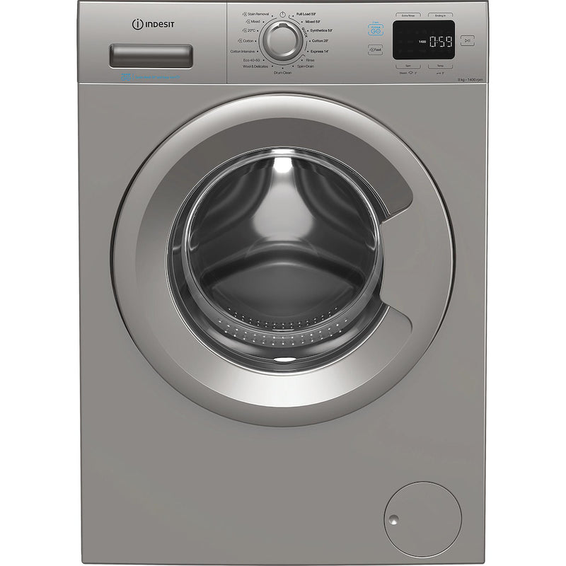 Indesit Push&Go IP 846S PUSH&GO UK 8kg Washing Machine - Silver