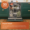 Hotpoint HP2ID10CS80UK 10 Place Setting Integrated Slimline Dishwasher with Rapid Wash Thumbnail