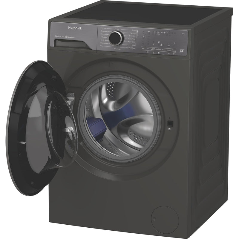Hotpoint HP124GACAREUK 12kg 1400rpm Fabric Care Pro Washing Machine with HomeWhiz - Manhattan Grey