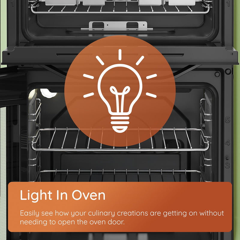 Hotpoint HDE6VDB1 60cm Freestanding Electric Double Oven Cooker with Multiflow