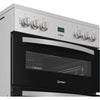 Indesit IDE6VDCS1 60cm Electric Double Cooker with Ceramic Hob - Silver Thumbnail