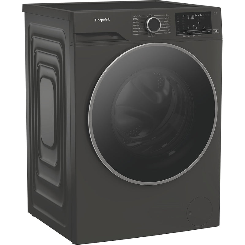 Hotpoint HBD8680GANTISTAINUK AntiStain Freestanding 8+6kg Washer Dryer - Graphite