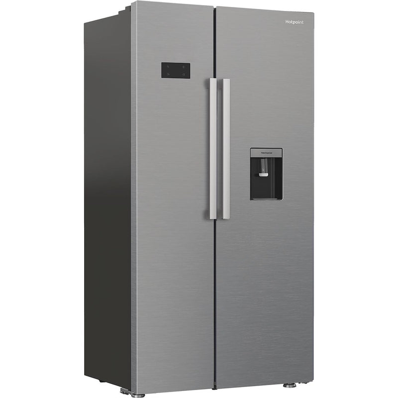 Hotpoint HPG26583WXP4UK Freestanding American Fridge Freezer with FreshShield - Inox