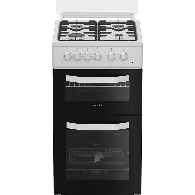 Hotpoint HTG5GCWL Freestanding 50cm Gas Cooker - White