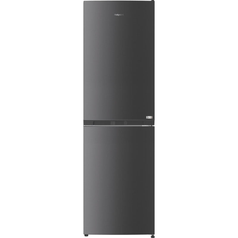 Hotpoint HPKF3241XR4UK 244L Freestanding Total No Frost 50/50 Fridge Freezer with VitalCare - Black Steel