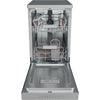 Hotpoint HP3FC10BS7A0SUK 10 Place Setting Freestanding Slimline Dishwasher with 3D Zone Wash - Silver Thumbnail
