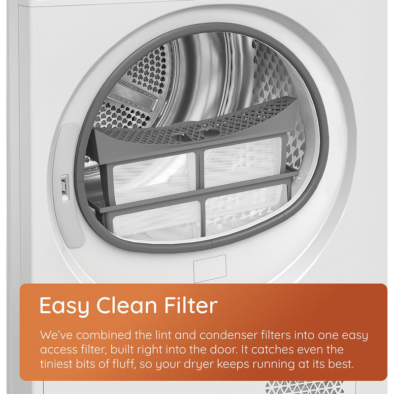 Hotpoint CHSD83MGGUK Freestanding 8kg Heat Pump Tumble Dryer with ColdGuard - Manhattan Gray