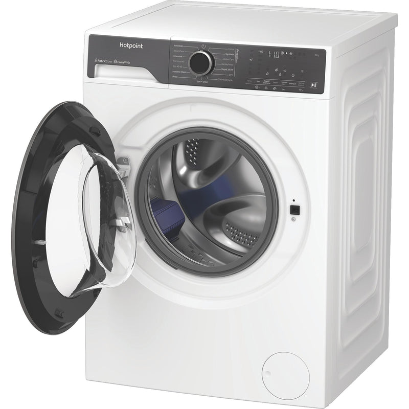 Hotpoint HB103WWCAREUK Fabric Care Freestanding 10kg 1400rpm Washing Machine with HomeWhiz - White