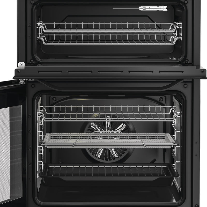 Hotpoint HDE6VDCASB1 60cm Freestanding Electric Double Oven Cooker with Air Fry