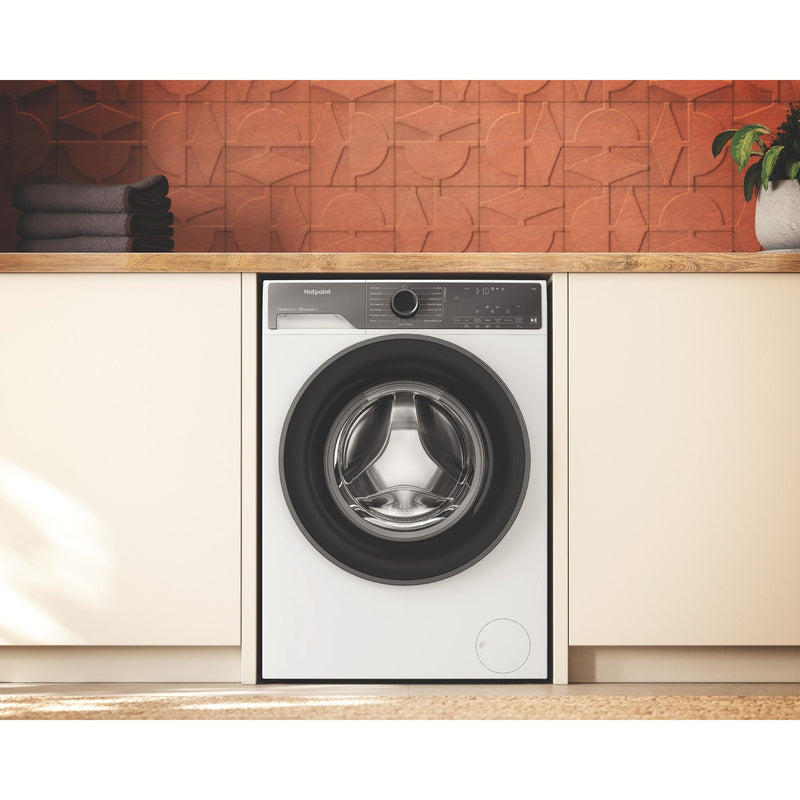 Hotpoint HB93WWCAREUK Fabric Care Freestanding 9kg 1400rpm Washing Machine with HomeWhiz - White