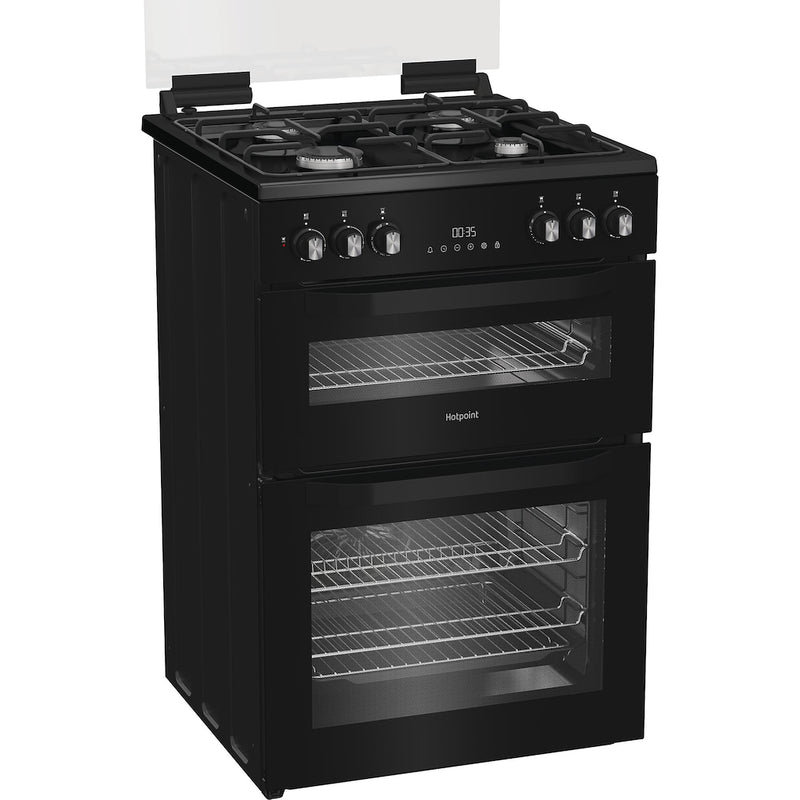 Hotpoint HDD6GDC2B1 Dual Fuel Double Oven Cooker