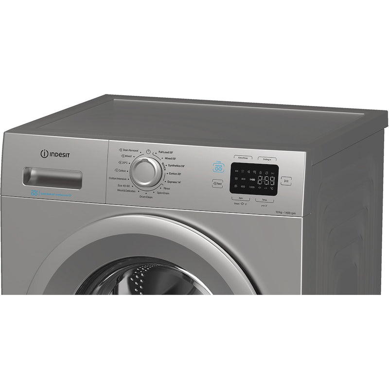 Indesit Push&Go IP 1046S PUSH&GO UK 10kg Washing Machine - Silver