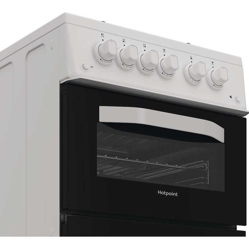 Hotpoint HTG5GCWL Freestanding 50cm Gas Cooker - White