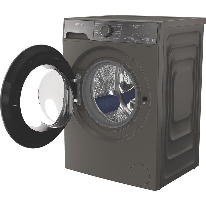 Hotpoint HB93WGCAREUK Fabric Care Freestanding 9kg 1400rpm Washing Machine with HomeWhiz - Manhattan Grey