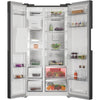 Hotpoint HPG29643IBXR4UK Freestanding Dual No Frost American Fridge Freezer with VitalCare and Water & Ice Dispenser - Black Steel Thumbnail