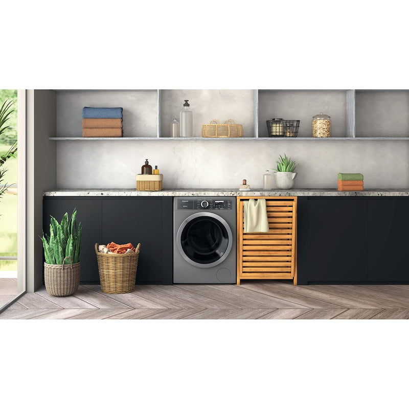 Hotpoint H8 99ADS GPOWER UK GentlePower 9kg 1400 rpm Washing Machine - Silver (Discontinued)