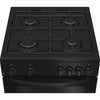 Indesit ITG6GB 60cm Gas Twin Cooker - Black Thumbnail