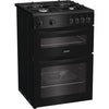 Indesit IDG6GB 60cm Gas Double Cooker - Black Thumbnail