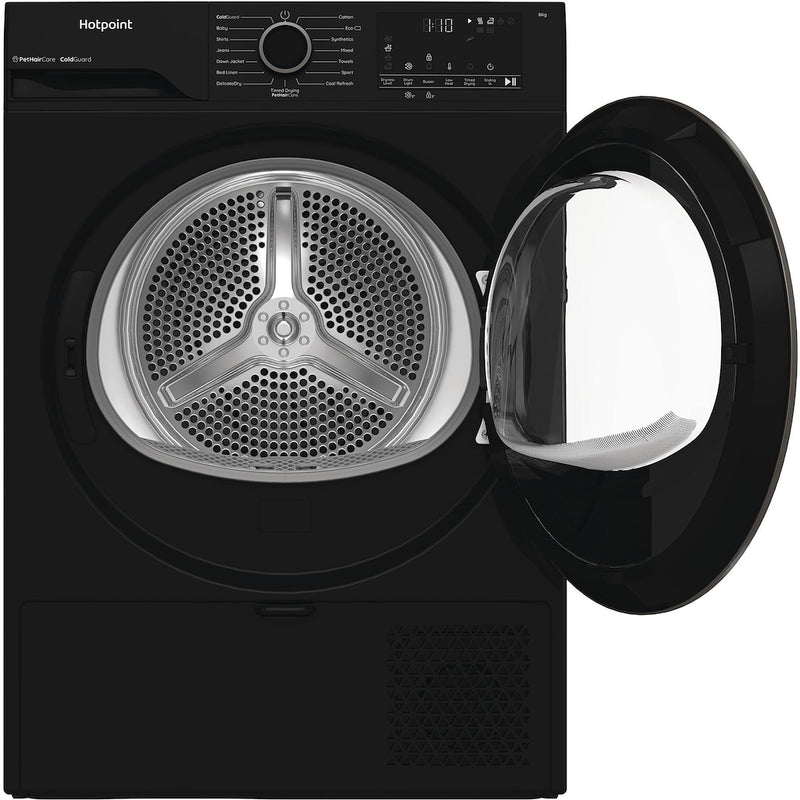 Hotpoint CHSD82MBBUK 8kg Heat Pump Tumble Dryer with Pet Hair Care