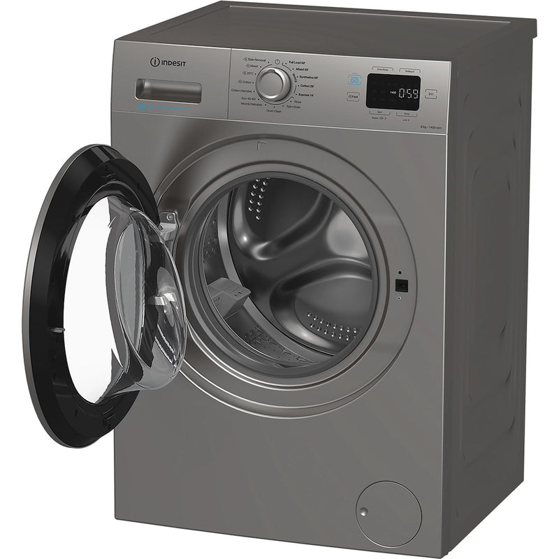 Indesit Push&Go IP 846S PUSH&GO UK 8kg Washing Machine - Silver
