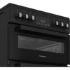 Hotpoint HDG6GDCB Freestanding 60cm Gas Double Cooker - Black (Discontinued) Thumbnail