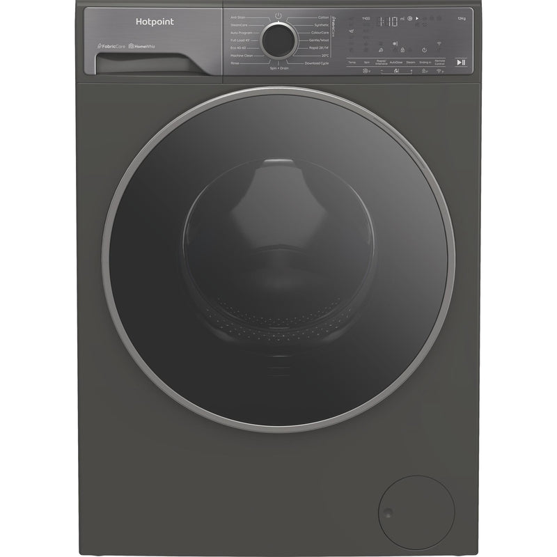 Hotpoint HP124GACAREUK 12kg 1400rpm Fabric Care Pro Washing Machine with HomeWhiz - Manhattan Grey