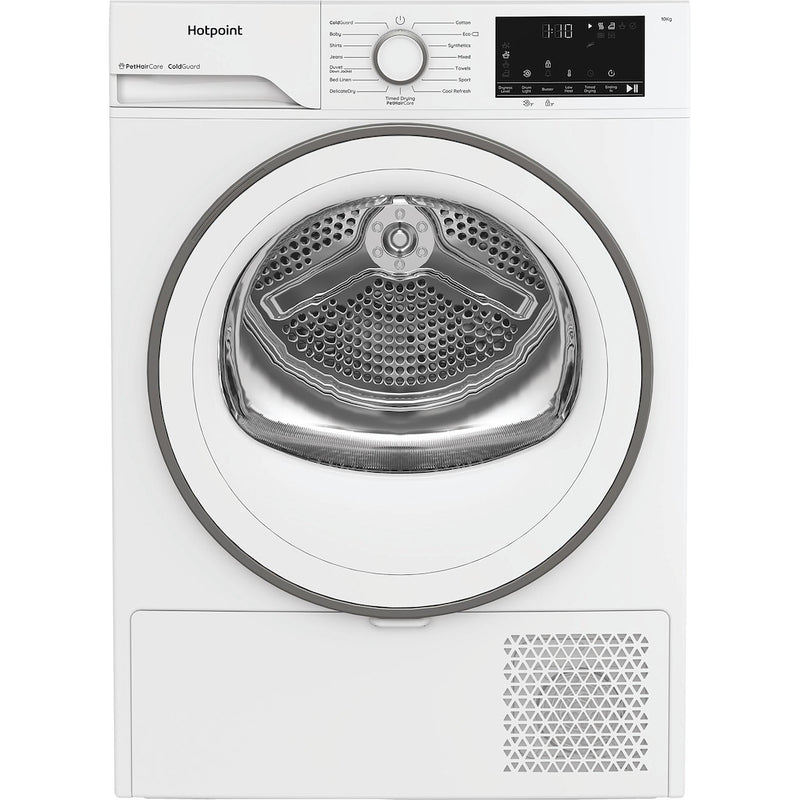 Hotpoint CHD103MWWUK Freestanding 10kg Heat Pump Tumble Dryer with PetHairCare