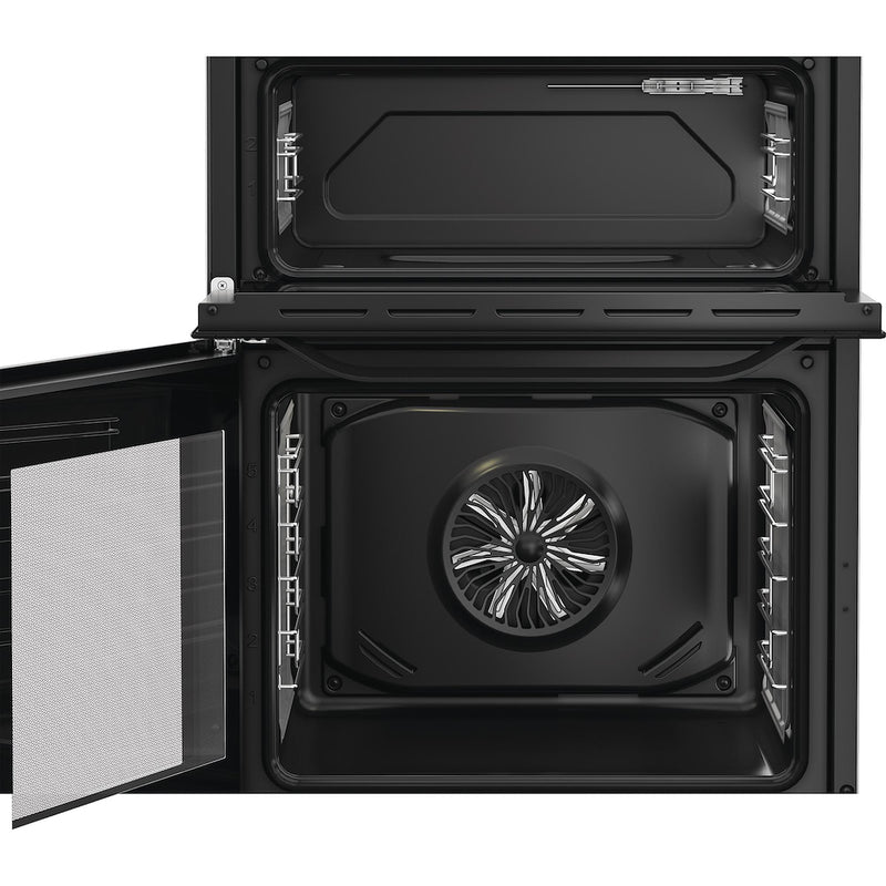 Hotpoint HDE6IDC2B1 Double Oven Electric Cooker with Induction Hob - Black