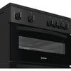 Indesit IDE6VMB 60cm Electric Cooker with Ceramic Hob - Black Thumbnail