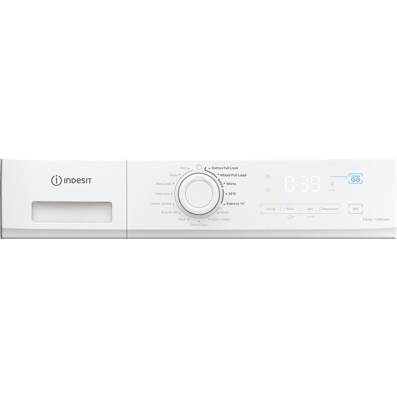 Indesit MyTime IDMA 75624 MY TIME UK Washer Dryer with Steam - White - A/D Energy Rating