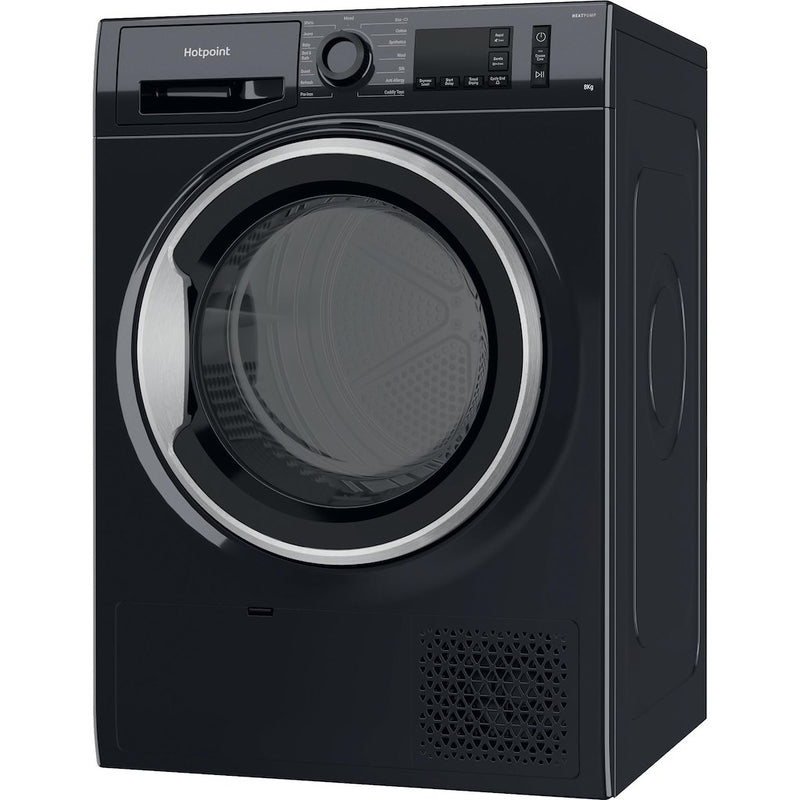 Hotpoint Crease Care NT M11 82BSK UK 8kg Heat Pump Tumble Dryer - Black (Discontinued)