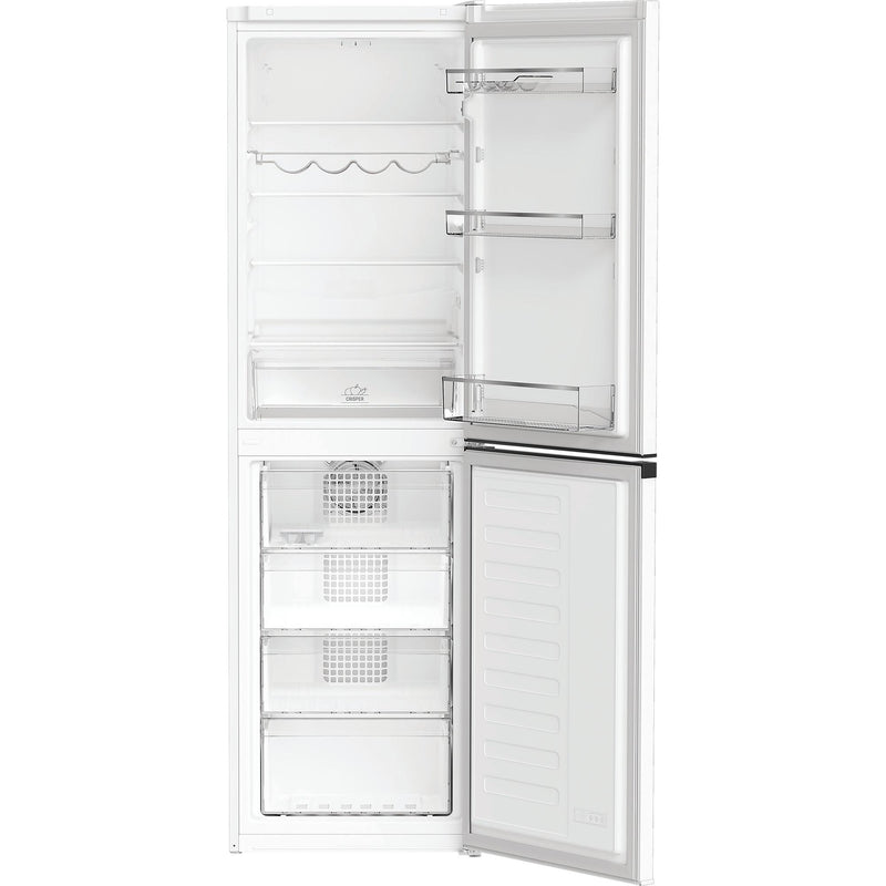 Hotpoint HPKH1261W5UK 270L Freestanding No Frost 50/50 Fridge Freezer with Bottle Rack - White